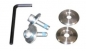 Preview: TAB-01 Taschenablage Befestigungsset Edelstahl V2A Feinschliff