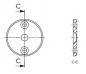 Preview: TAB-02 Taschenablage Befestigungsset Edelstahl V2A Feinschliff