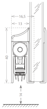Glastürbodendichtung Modell G