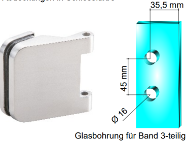 Glastürschloss GTS 10 Komplett - Set