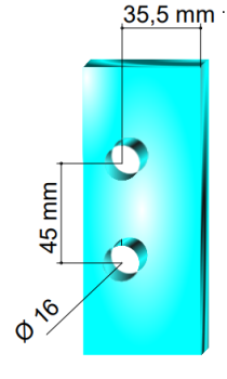 Glastürbandpaar 3-teilig