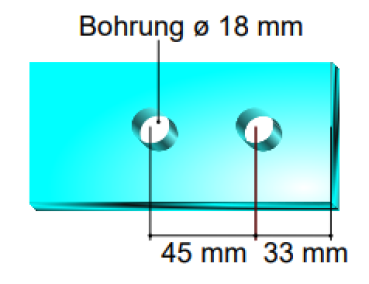 Glastürbandpaar 2-teilig