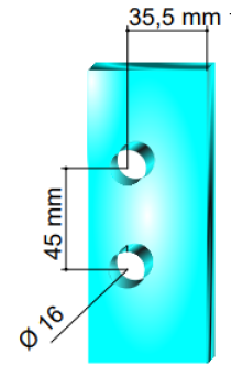 Glastürbandpaar 3-teilig