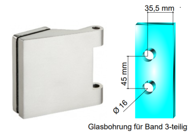 Glastürschloss GTS 20 Komplett - Set