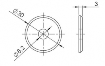 TAB-01 Taschenablage Befestigungsset Edelstahl V2A Feinschliff