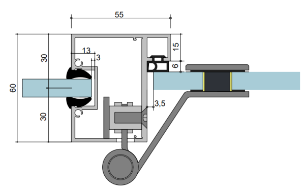 Türzargenprofil Office GTZ 60